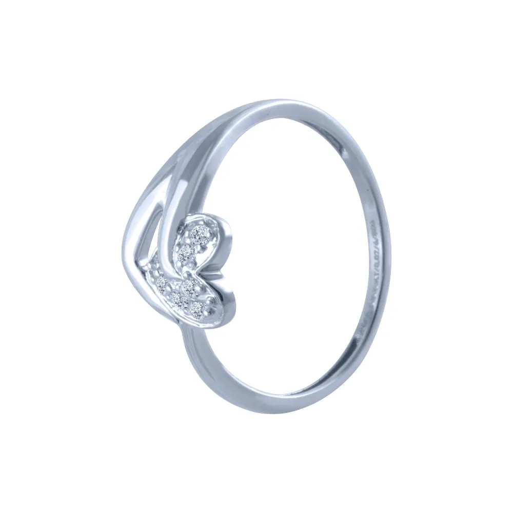 14k (585) White Gold And Diamond Ring For Women
