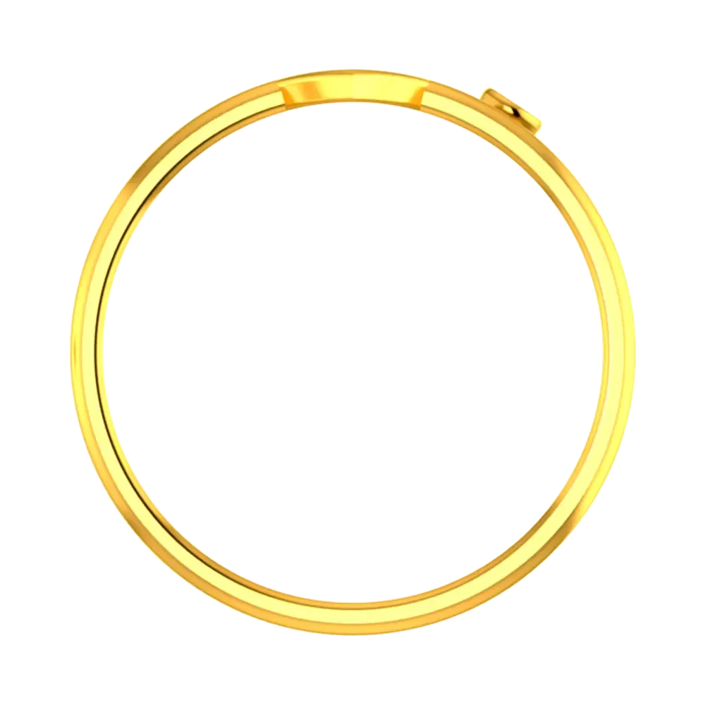 14k Gold Ring With A Classic Heart Design At The Centre