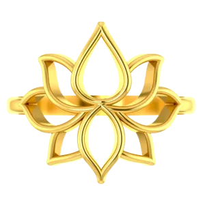 14k Gold Ring With Intricate Design From Amazea Collection