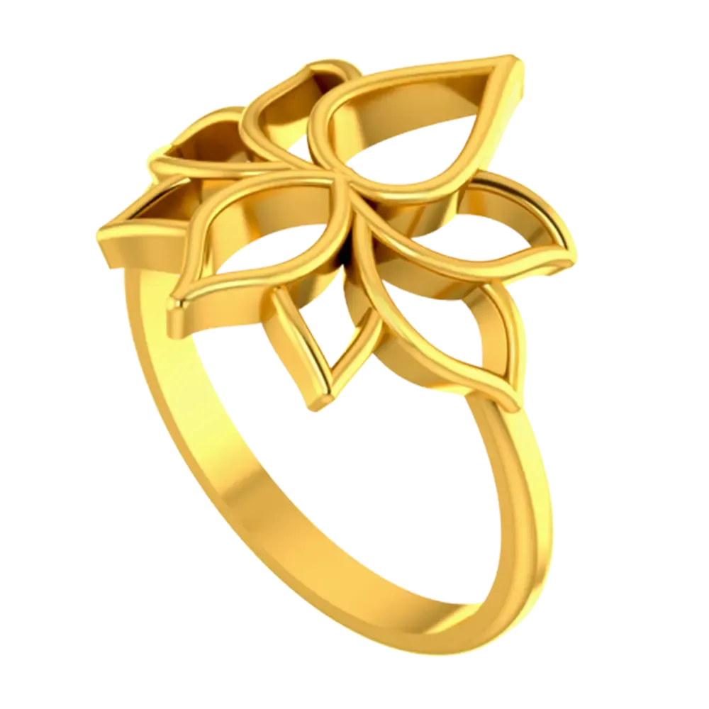 14k Gold Ring With Intricate Design From Amazea Collection