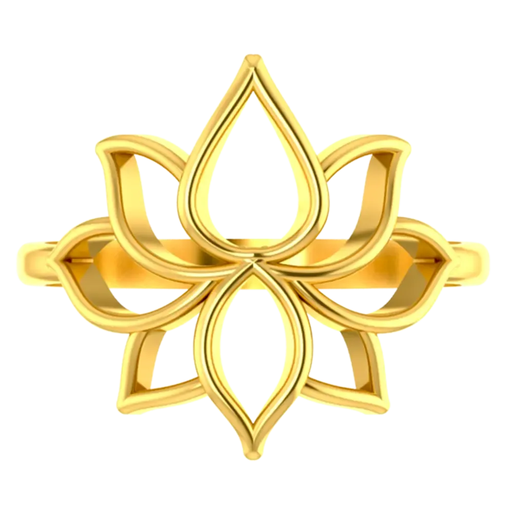 14k Gold Ring With Intricate Design From Amazea Collection