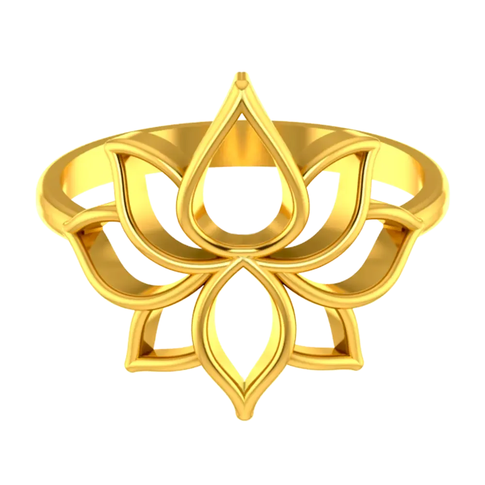 14k Gold Ring With Intricate Design From Amazea Collection