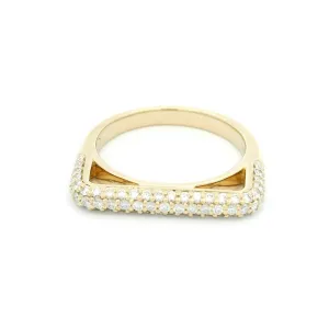 14K Yellow Gold Contemporary Ring