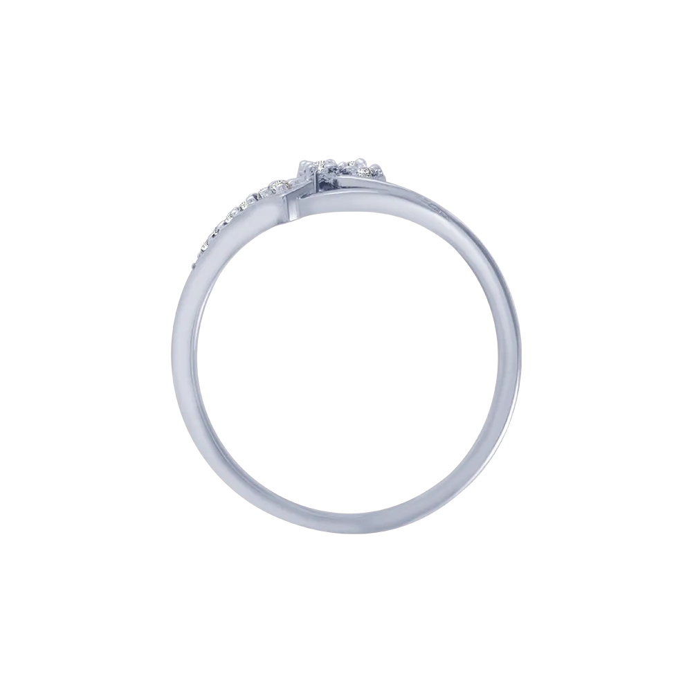 14KT (585) White Gold And Diamond Ring For Women