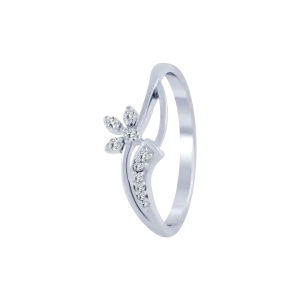 14KT (585) White Gold And Diamond Ring For Women