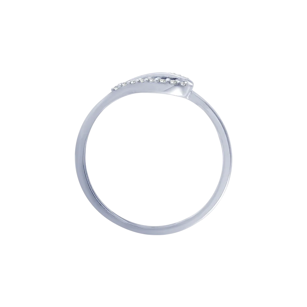 14KT (585) White Gold And Diamond Ring For Women