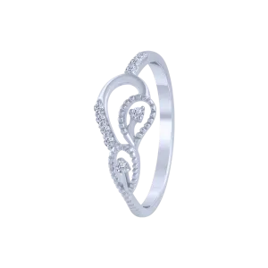 14KT (585) White Gold And Diamond Ring For Women