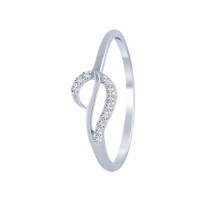 14KT (585) White Gold And Diamond Ring For Women
