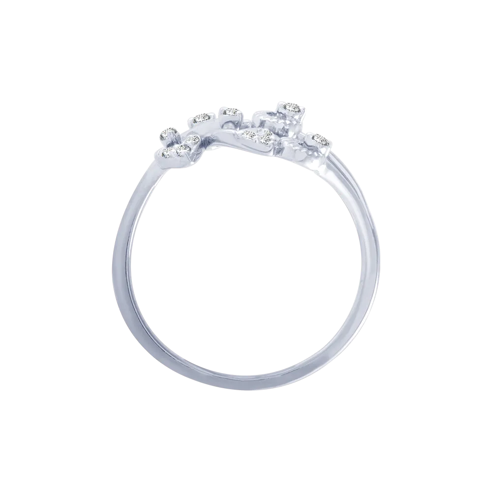 14KT (585) White Gold And Diamond Ring For Women