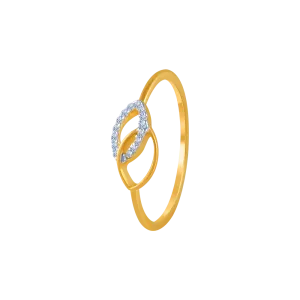 14KT (585) Yellow Gold And Diamond Ring For Women