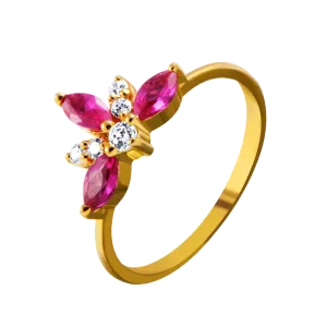 14KT (585) Yellow Gold Ring For Women