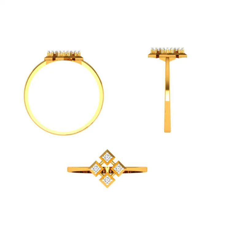 14KT (585) Yellow Gold Ring For Women