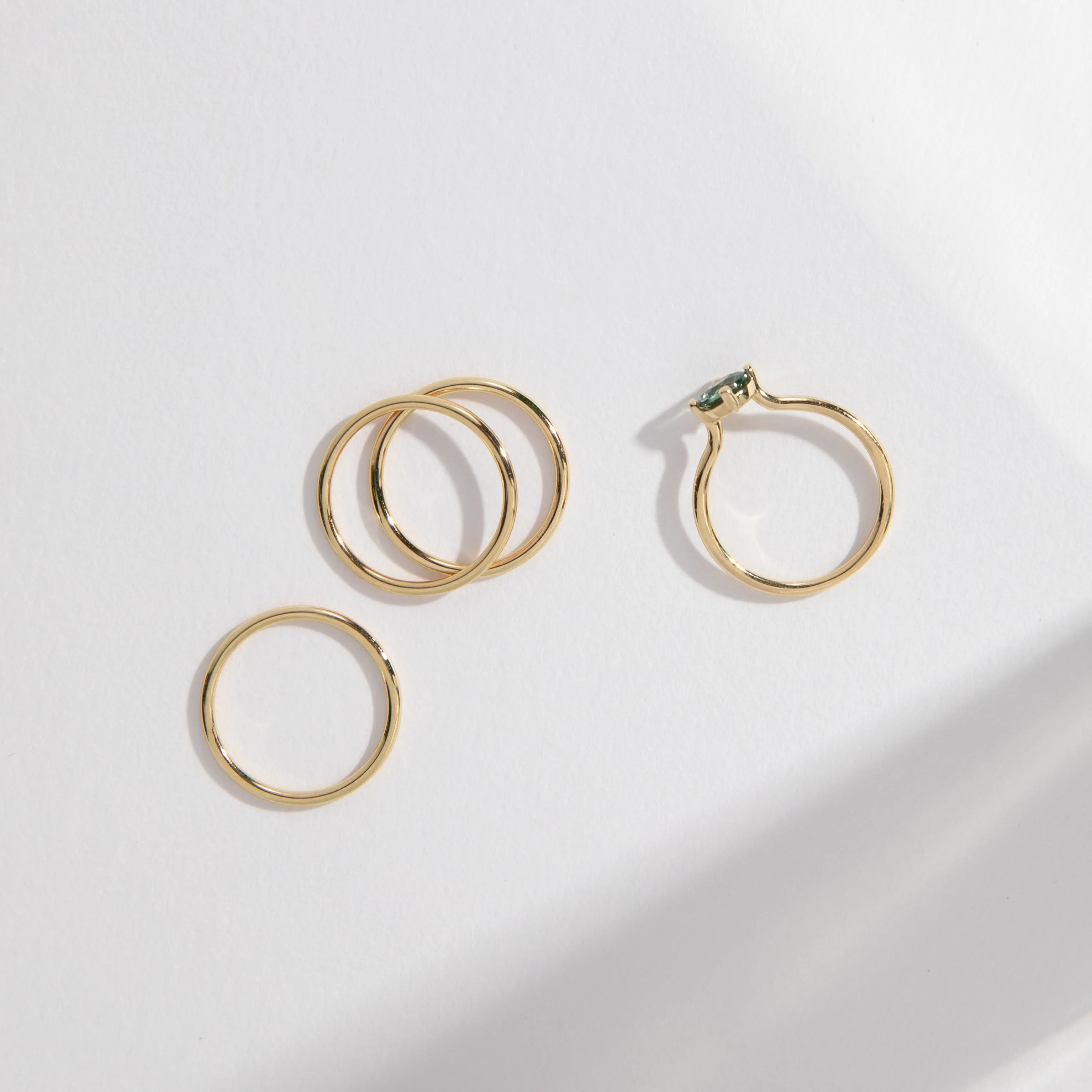 1.5mm Round Band in Gold