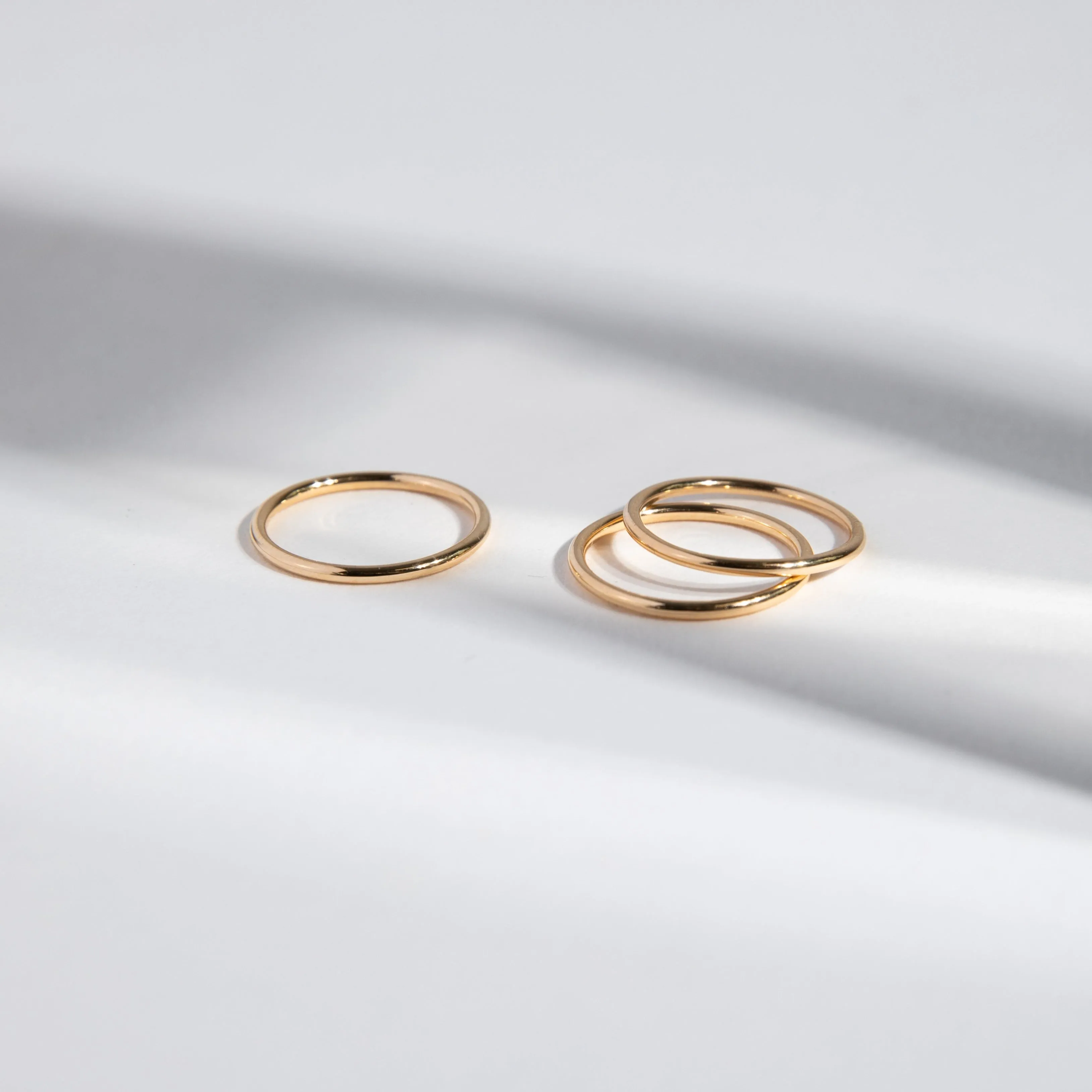 1.5mm Round Band in Gold