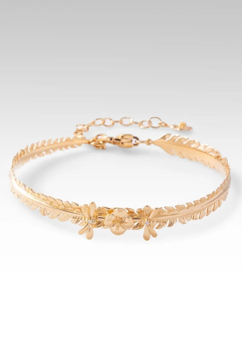 18K Gold Changes Within Bracelet? in White Zircon