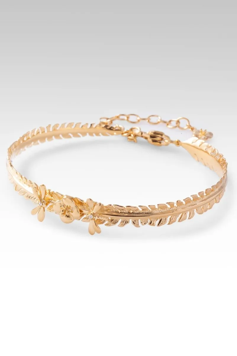 18K Gold Changes Within Bracelet? in White Zircon