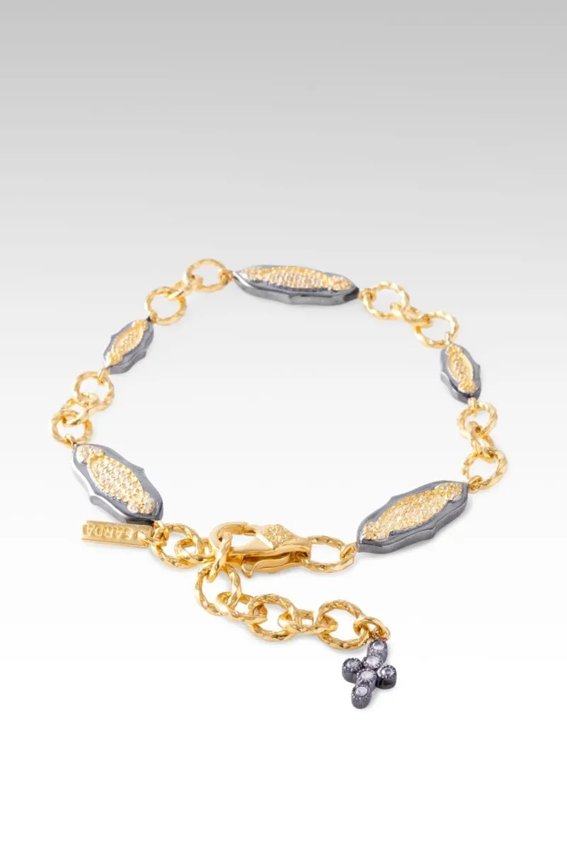 18K Gold Passionate Promises Bracelet? in White Zircon