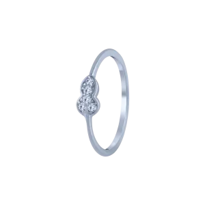 18KT (750) White Gold And Diamond Ring For Women