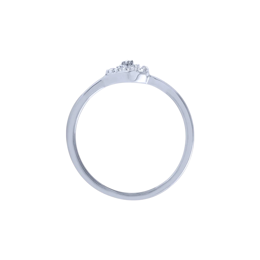 18KT (750) White Gold And Diamond Ring For Women