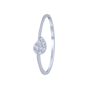 18KT (750) White Gold And Diamond Ring For Women