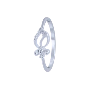 18KT (750) White Gold And Diamond Ring For Women