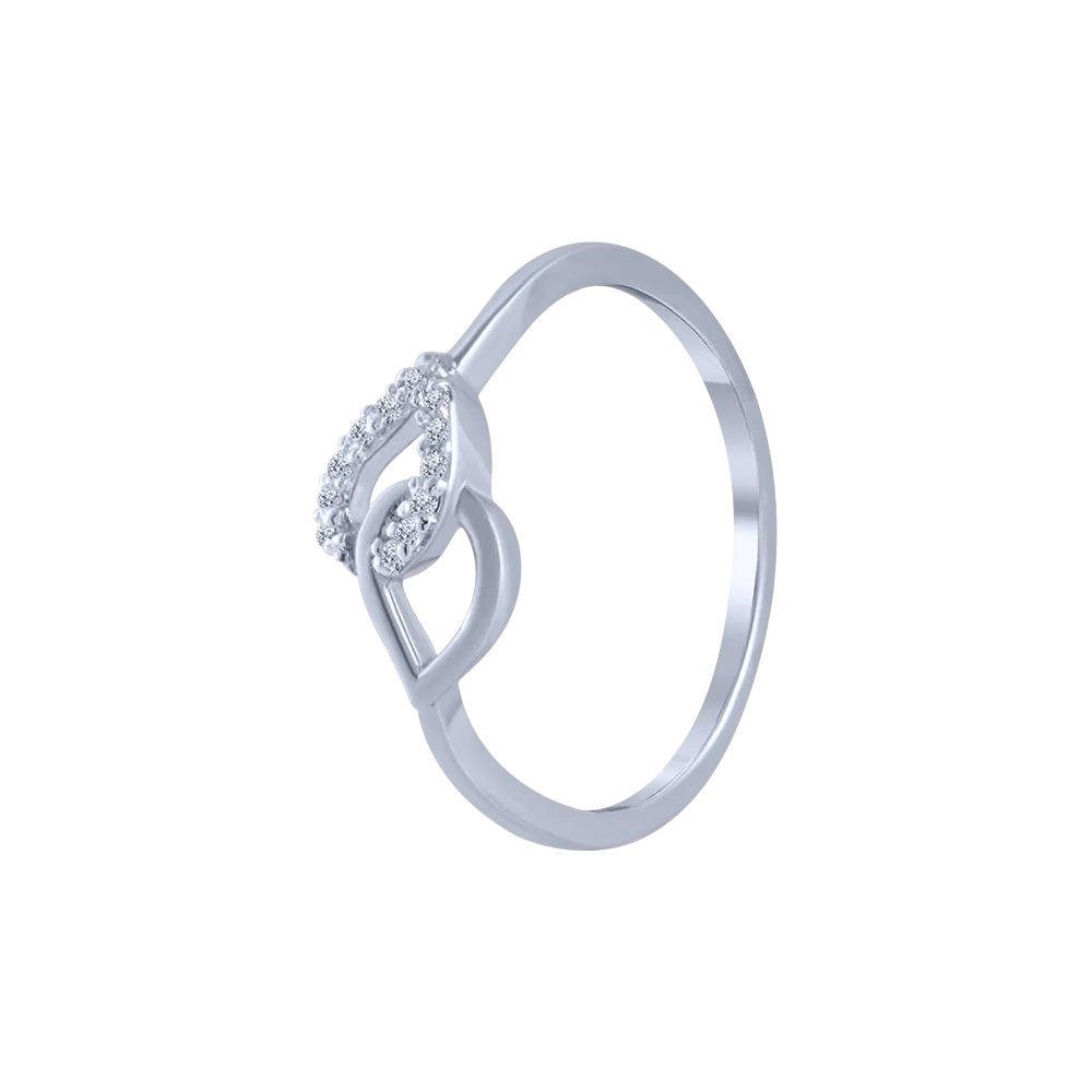 18KT (750) White Gold And Diamond Ring For Women