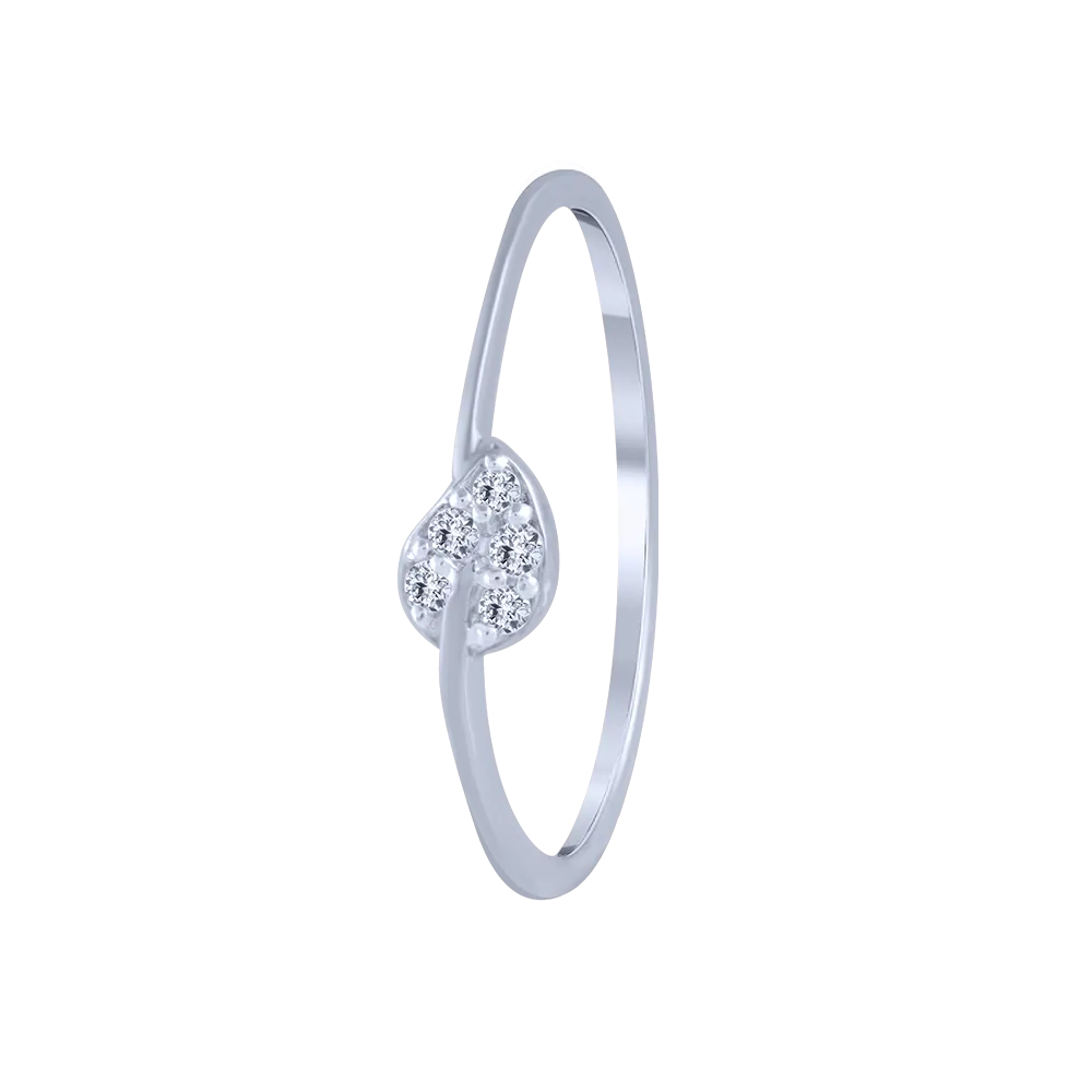 18KT (750) White Gold And Diamond Ring For Women