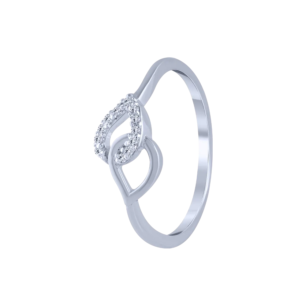 18KT (750) White Gold And Diamond Ring For Women