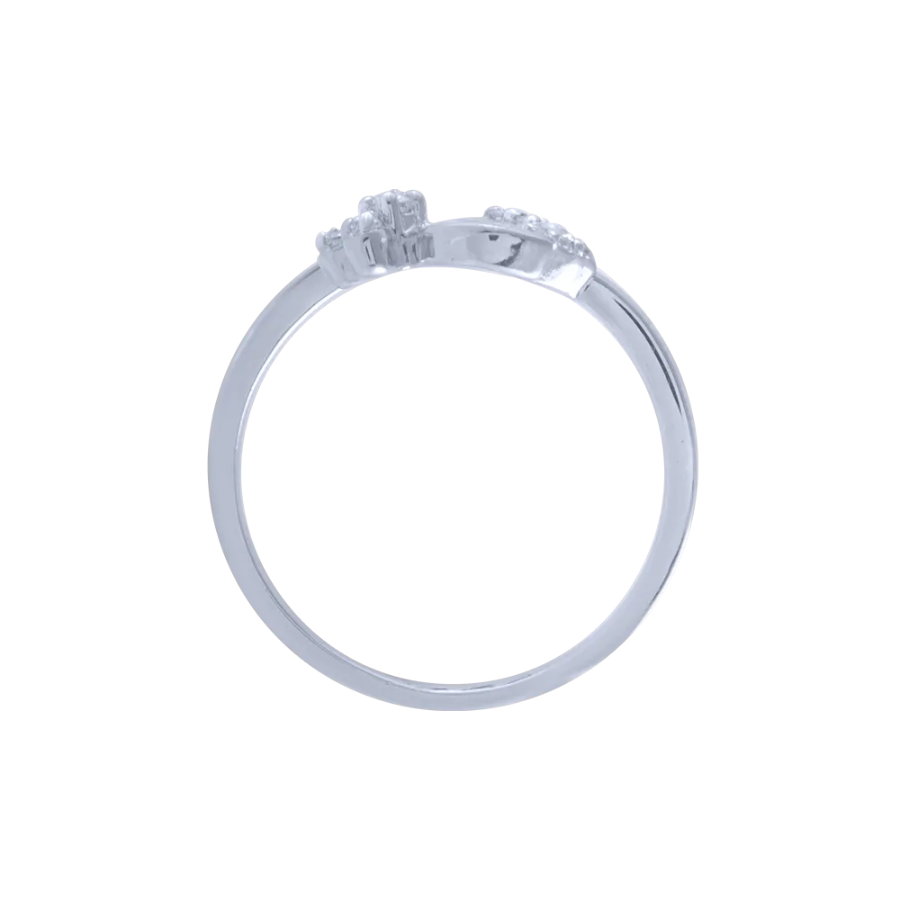 18KT (750) White Gold And Diamond Ring For Women