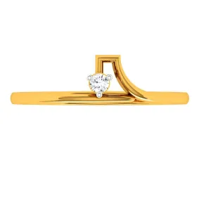 22KT (916) Yellow Gold Ring For Woman