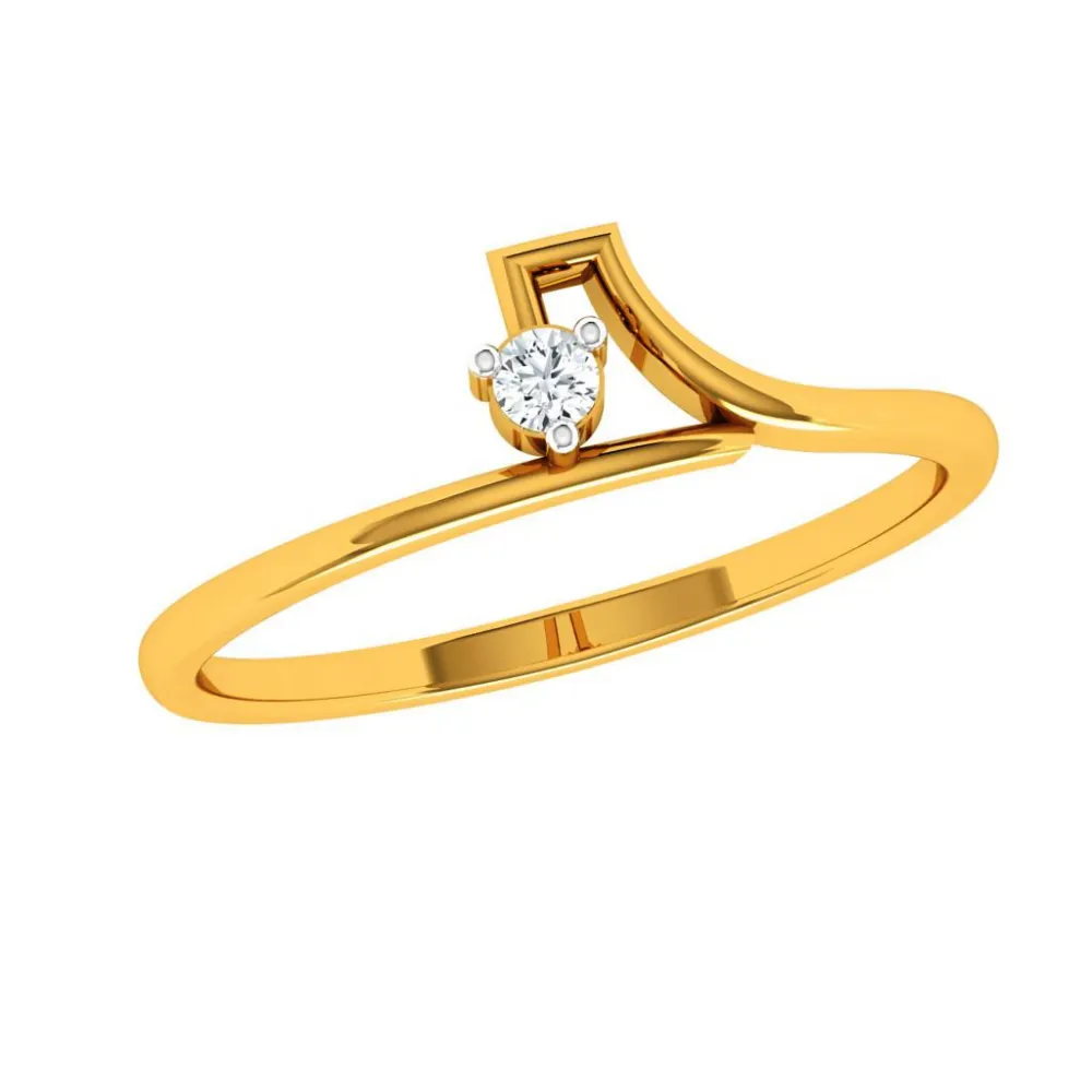 22KT (916) Yellow Gold Ring For Woman