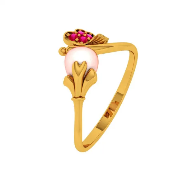 22KT (916) Yellow Gold Ring For Women