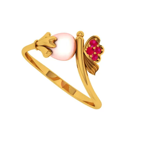 22KT (916) Yellow Gold Ring For Women