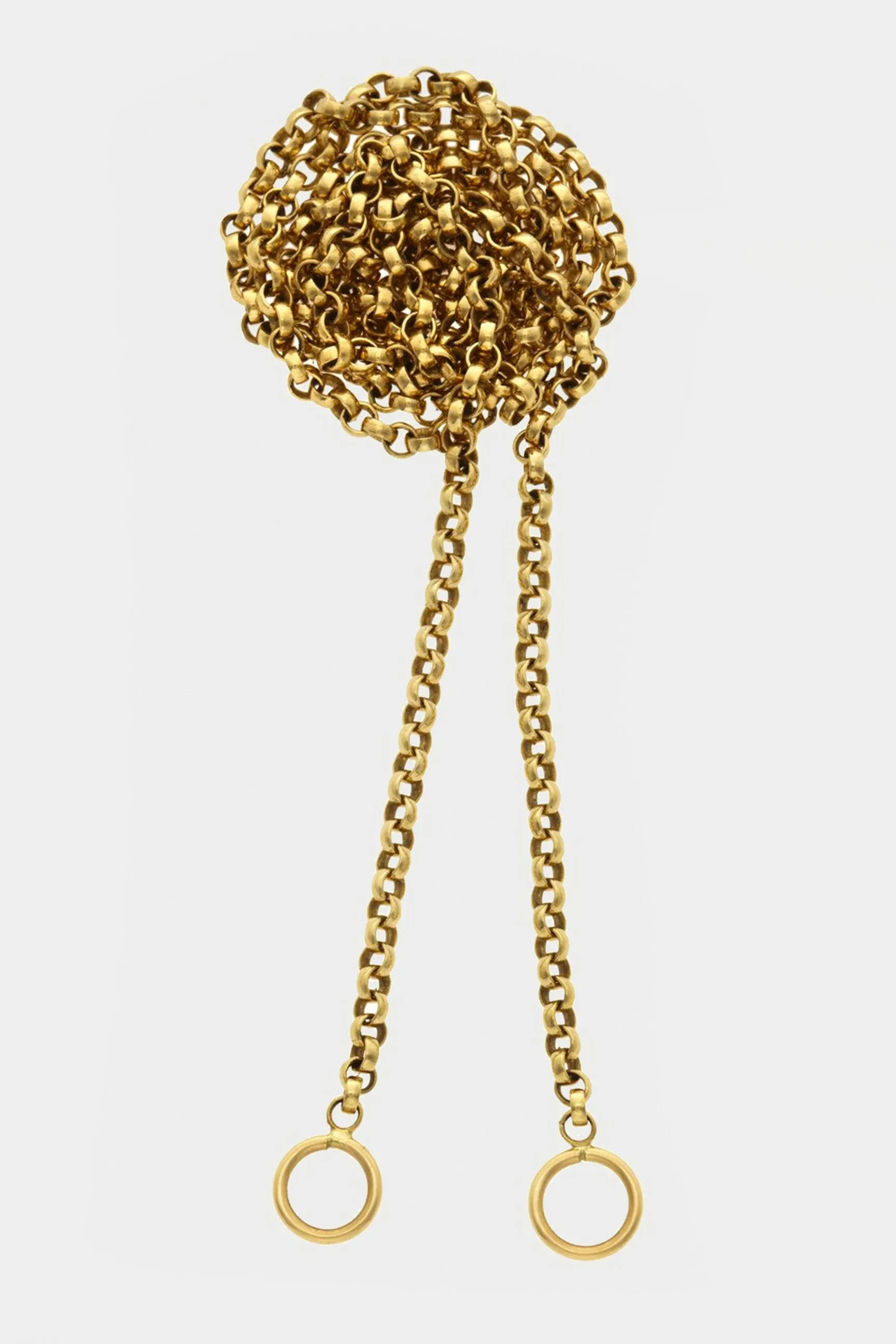 3-Loop Rolo Chain Necklace, Yellow Gold