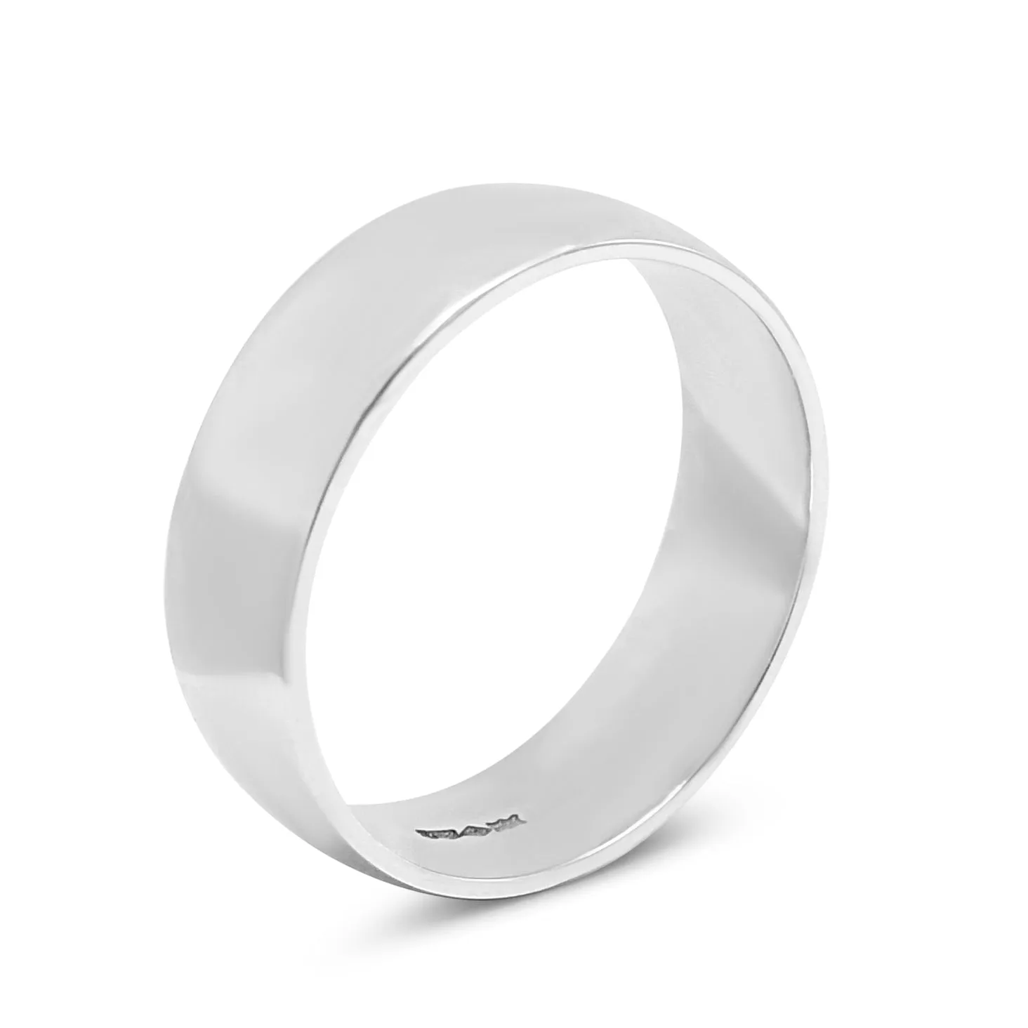 6.3mm Heavy Weight Traditional Court Wedding Ring - Platinum