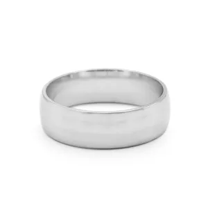 6.3mm Heavy Weight Traditional Court Wedding Ring - Platinum
