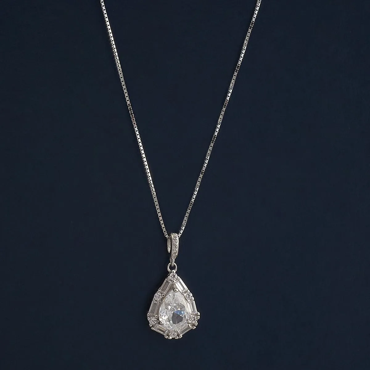92.5 Silver Pendant with Chain 183003