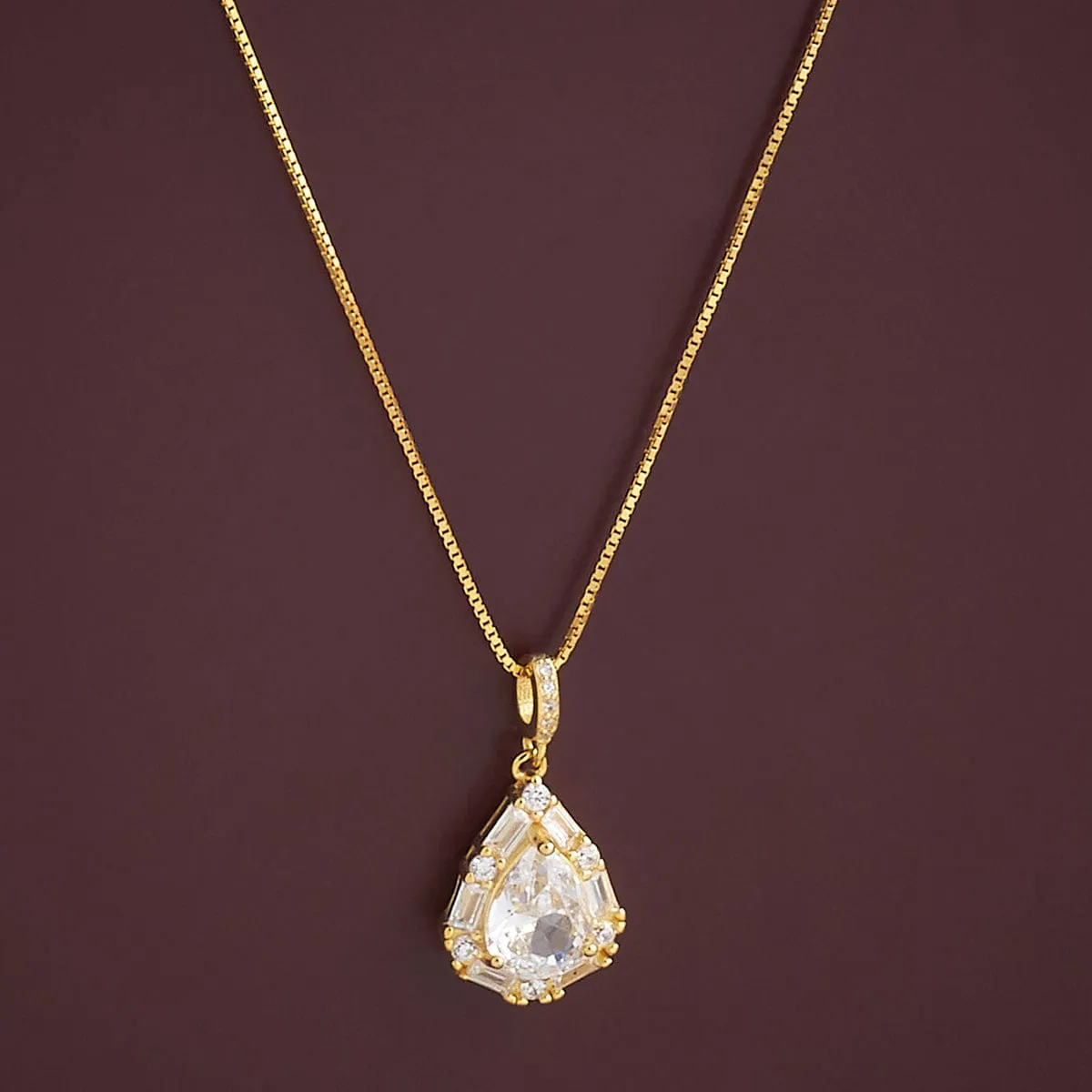 92.5 Silver Pendant with Chain 183003