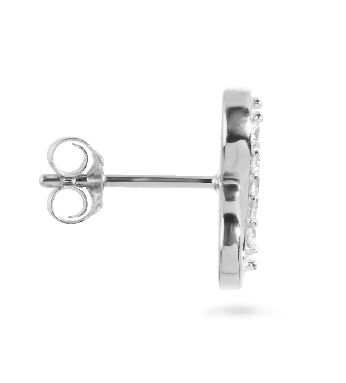 9k White Gold HSI Diamond Stud Earrings