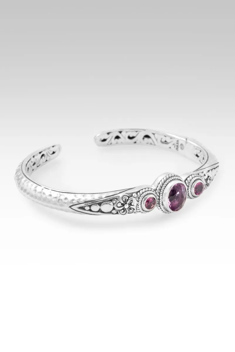 Admiration Cuff? in Pink Fluorite & Rhodolite Garnet