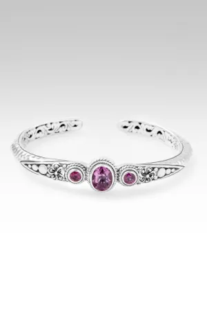 Admiration Cuff? in Pink Fluorite & Rhodolite Garnet