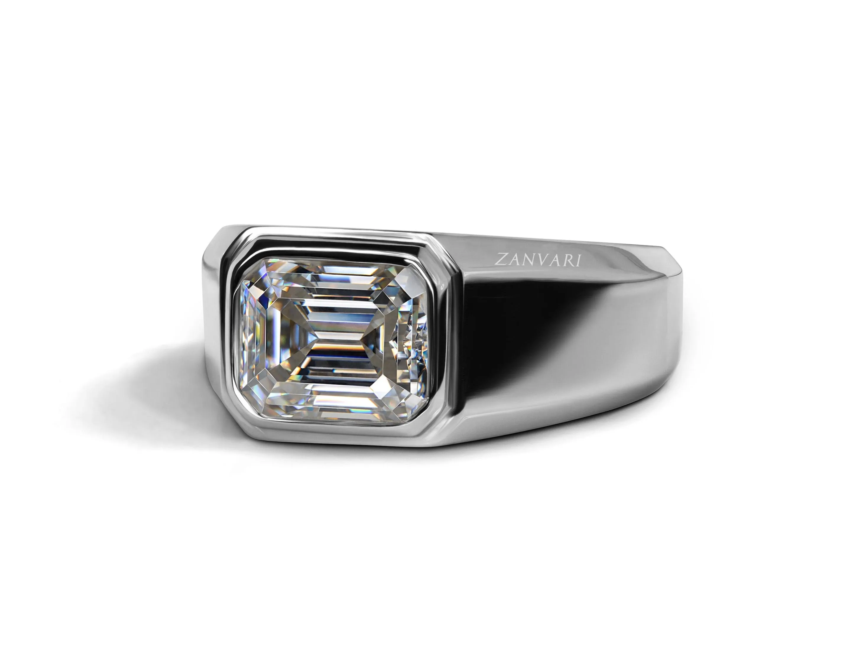 ALPHA MALE MOISSANITE EMERALD CUT