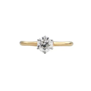 Antique Old European Cut Diamond Solitaire Ring