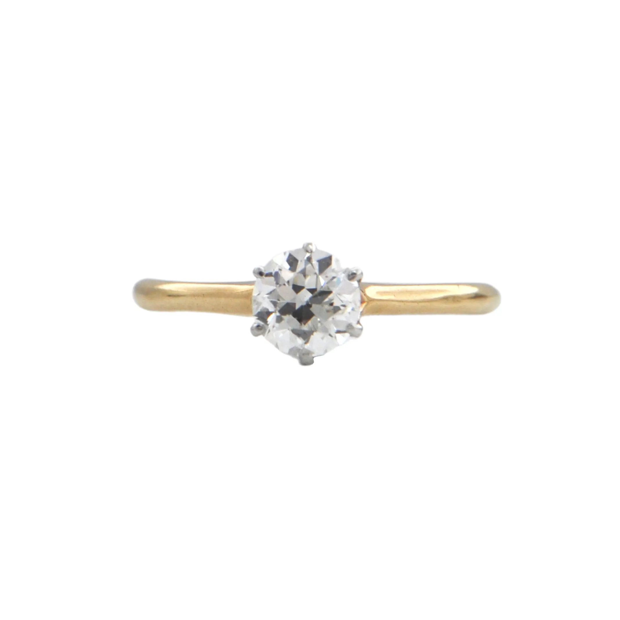 Antique Old European Cut Diamond Solitaire Ring
