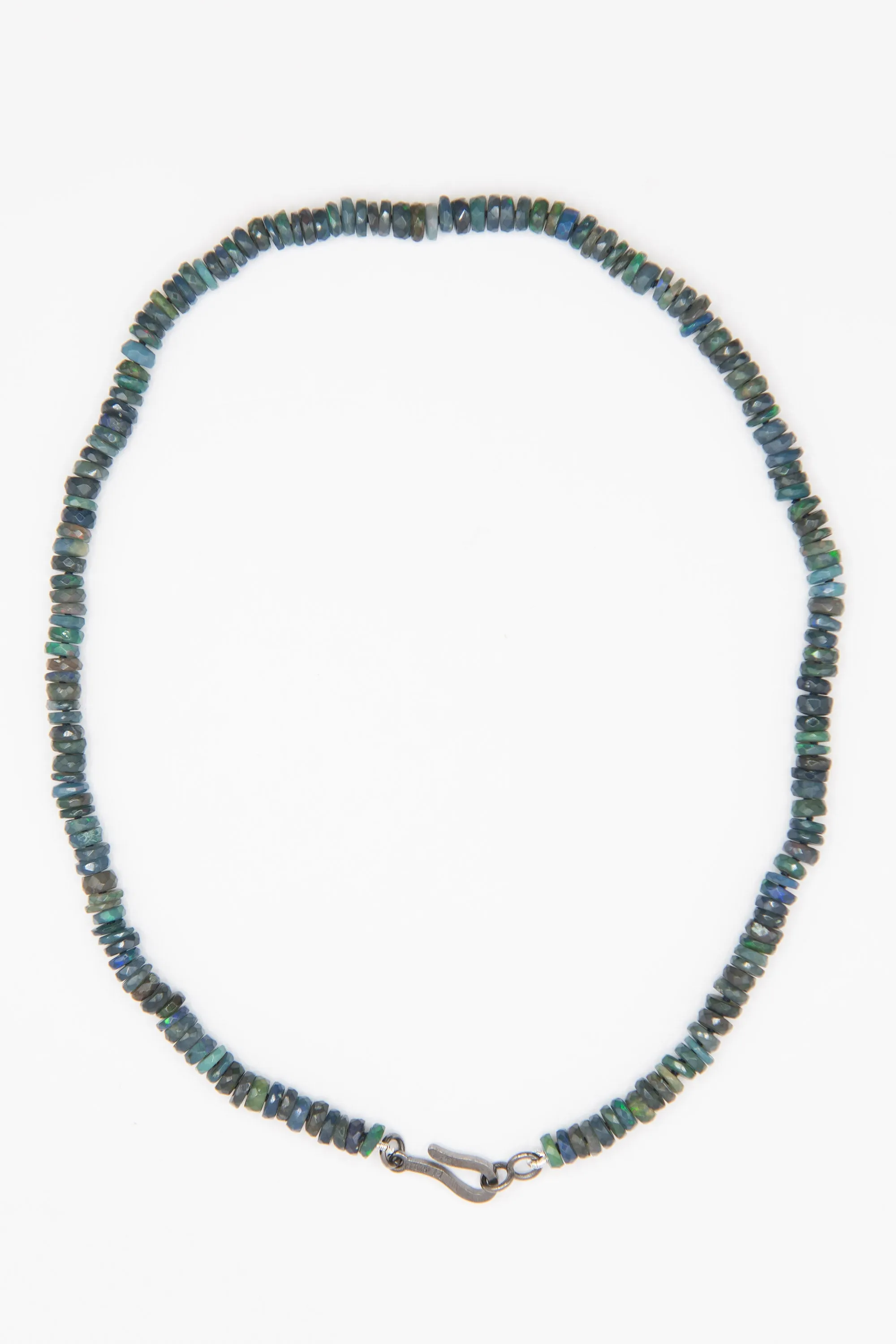 Beaded Necklace, Black Opal