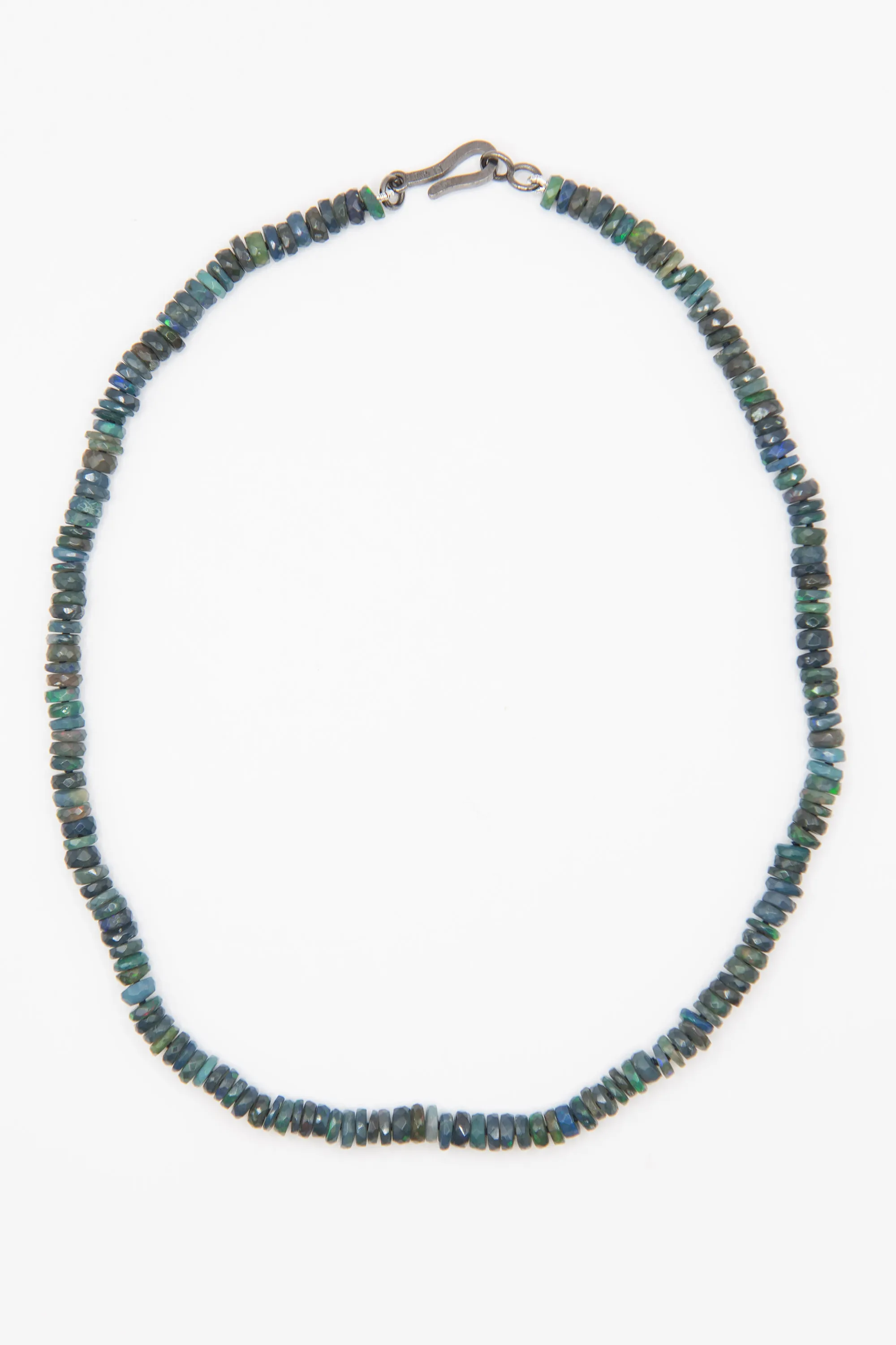 Beaded Necklace, Black Opal