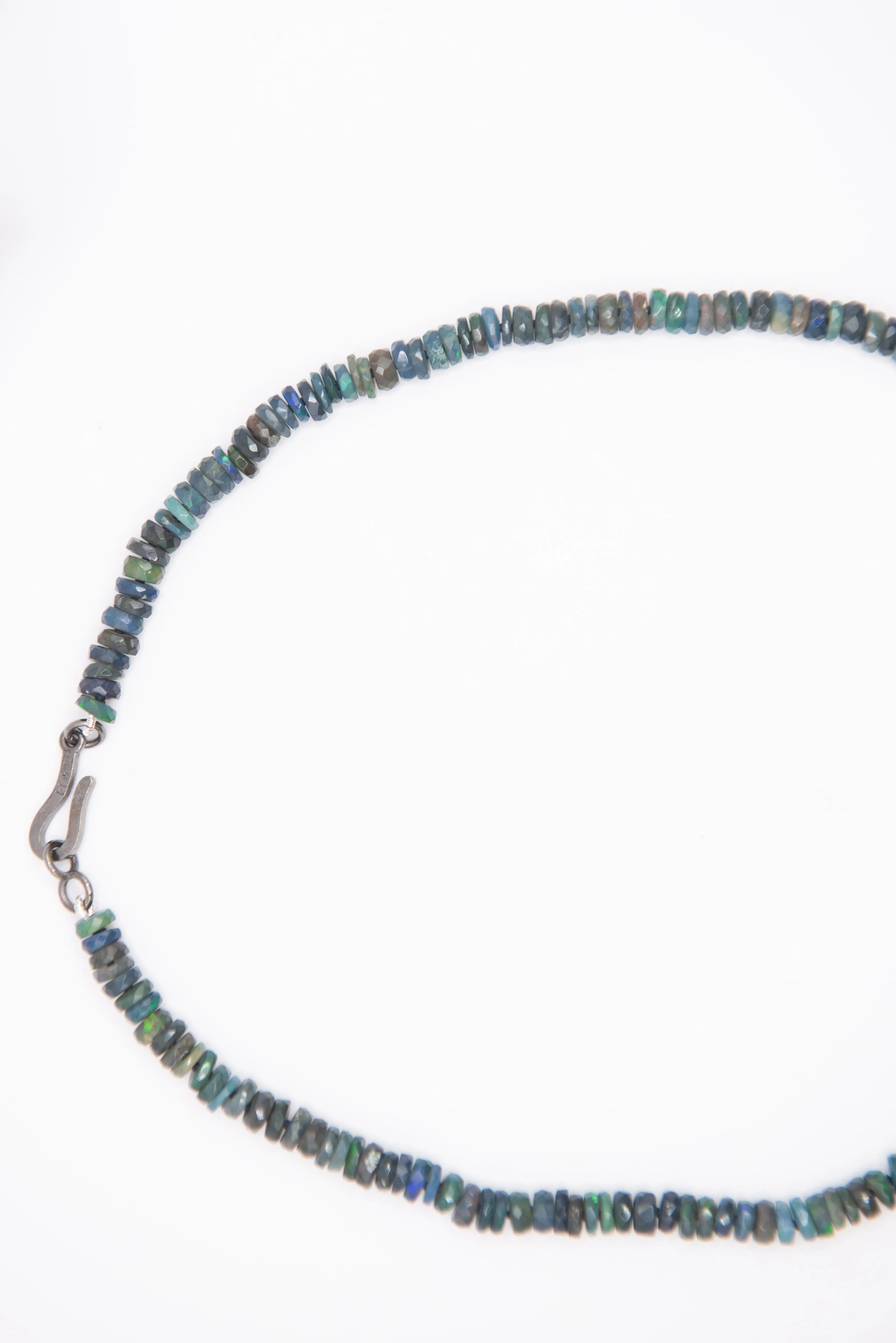 Beaded Necklace, Black Opal