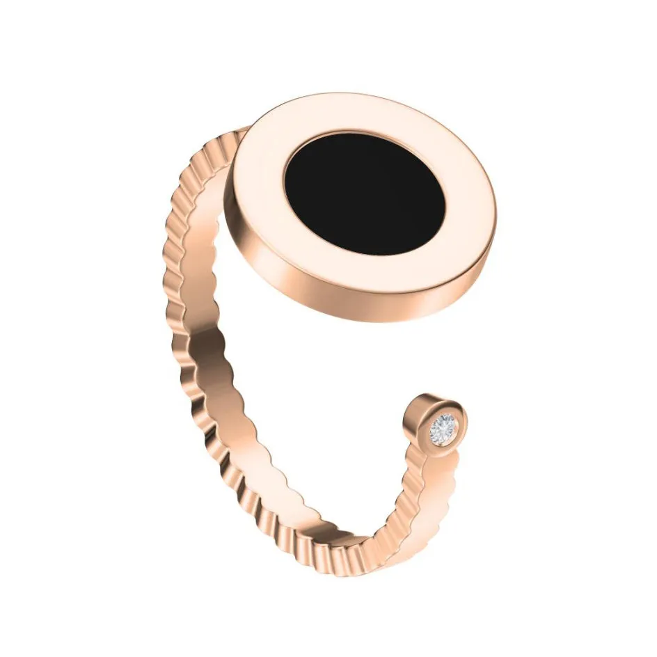 BGL-AN368432 Agate round open-shaped ring