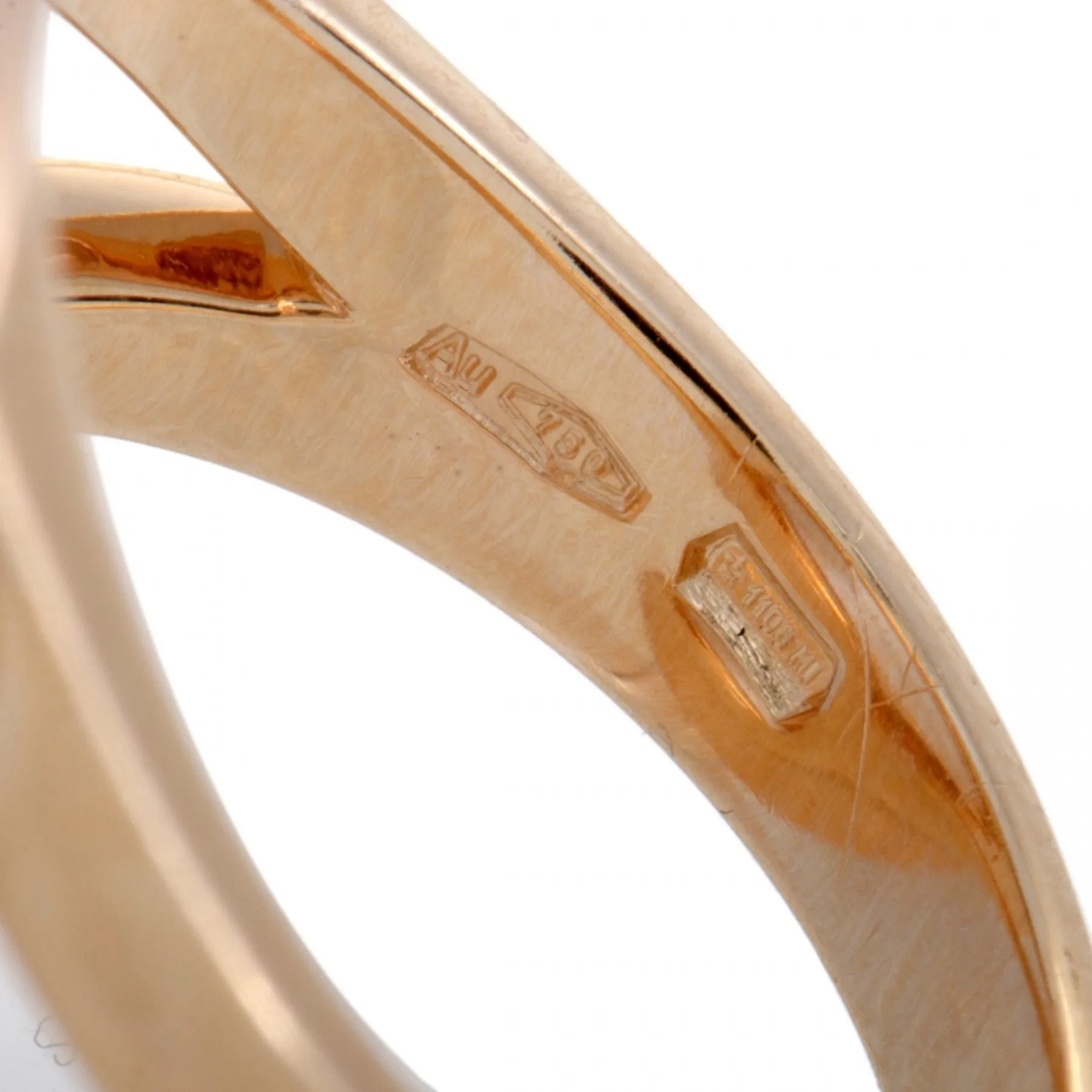 BGL-AN824064 round ring light gold round series ring