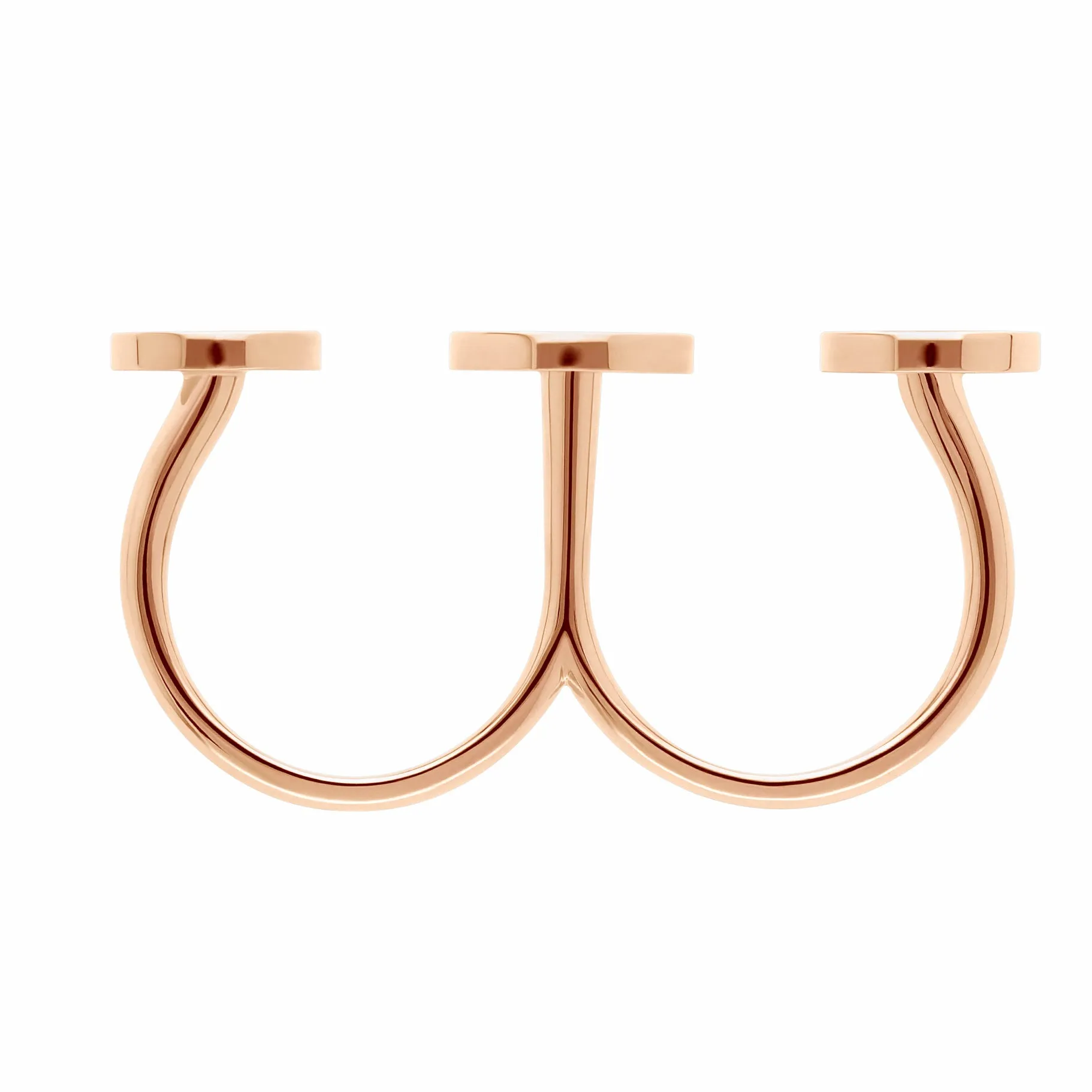 BGL-AN858545 round double finger ring